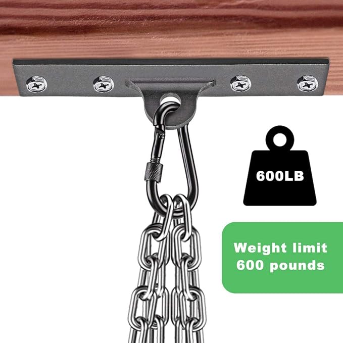 Dolibest Heavy Bag Hangers Brackets, Punching Bag Hangers, Heavy Bag Ceiling Mount with Carabiner for Body Weight Strength Training Systems, Aerial Yoga Swing & Hammock, Resistance Band