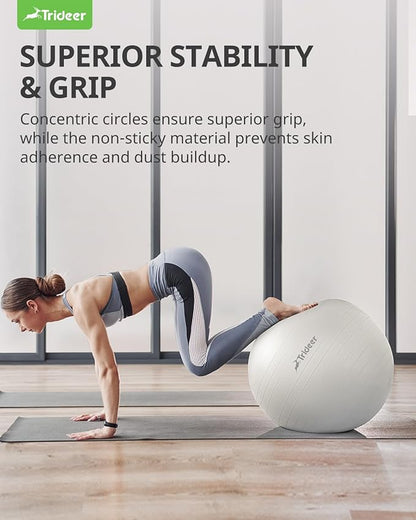 Trideer Yoga Ball Exercise Ball for Working Out 5 Sizes