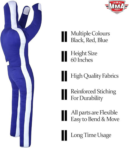 Sports Brazilian JIU Jitsu Grappling Submission Throwing Dummy Punching Heavy Bag Kick Boxing Dummies UNFILLED