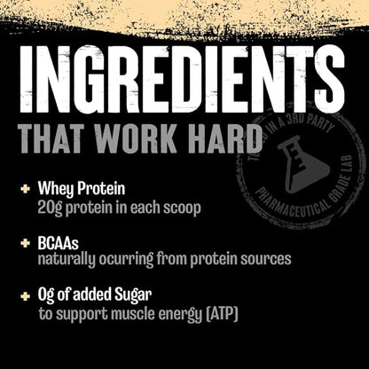 Animal 100% Whey Protein Powder – Whey Blend for Pre Workout or Post Workout, Recovery, or Anytime Low Sugar Protein Boost Meal Replacement with BCAA Branched Chain Amino Acids – Cookies & Cream, 4 lb