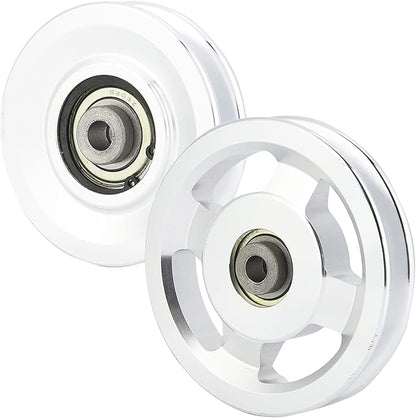 Bearing Pulley Wheel, Aluminium Alloy Fitness Pulley Home Gym Attachments Part Exercise Strength Training Accessory Exercise Machine Attachments for Gym