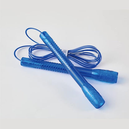 Exercise Jump Rope for Cardio, Boxing, CrossFit - Adjustable Skipping Rope for Men and Women, Lightweight, Tangle Free, Made in Korea(Crystal Gold Jumprope, UA-430)