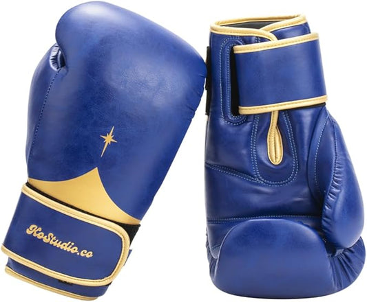 Boxing Gloves for Men & Women - Leather Gloves for Heavy Bag, Punching Bag,Muay Thai, MMA, Kickboxing, Gym Training, Sparring Pro-Style Guantes de Boxeo 12oz 14oz 16oz
