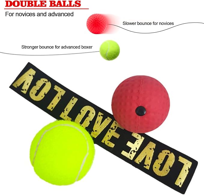 Boxing Reflex Ball with Headband Set