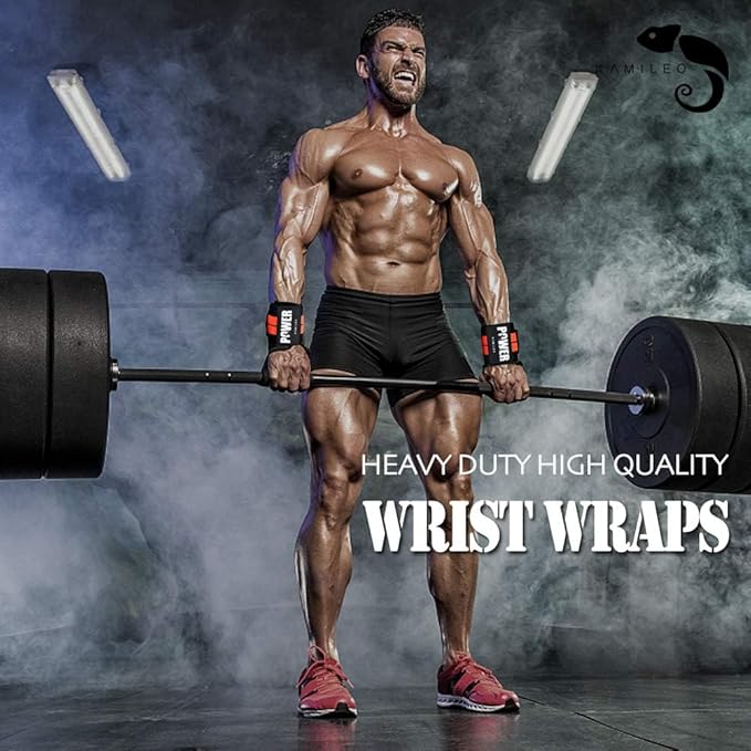 Wrist straps for weightlifting 17" Professional Quality Wrist (2PACK)