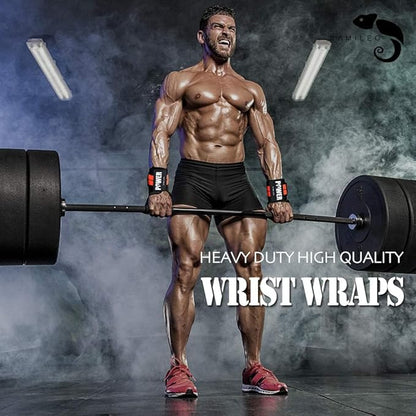Wrist straps for weightlifting 17" Professional Quality Wrist (2PACK)