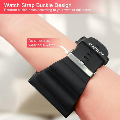 ADLIFE Adjustable Wrist Ankle Weights for Women Men Kids, 2 Lbs Wearable Arm Leg Weights Set of 2(1 Lb Each), Weighted Wristbands Exercise Weights for Walking Running Pilates Yoga Home Gym Workout