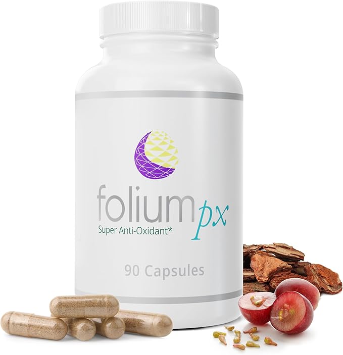 Folium pX Pure Pine Tree Parts/Grape Seed Extract: Nature's Powerhouse Support for Full Body Cleanse and Metal Detox
