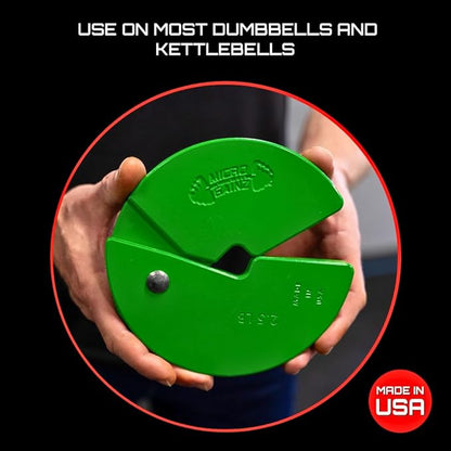 Micro Gainz Dumbbell Fractional 2.5 lb Weight Plate, Ideal for Micro Loading, (Choose Color) 4 Piece Fractional Weight Plates, Designed for Dumbbell Training, Made In USA