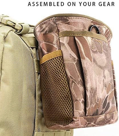 Drawstring Highend Rock Climbing Chalk Bag with a Carabiner Different Pockets for Climbing Bouldering, Gymnastics, Gym Pouch, Cross Fit and Lifting