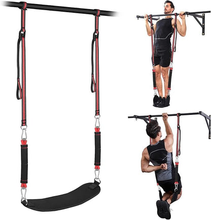 Pull Up Assistance Bands with Fabric Feet/Knee Rest