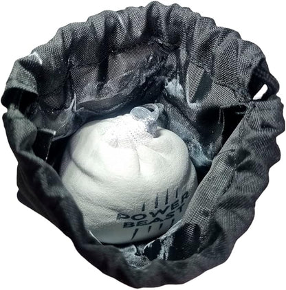 POWER BEAST Refillable Chalk Ball + Bag, Boulder Chalk, Sport Chalk, Gymnastics, Rock Climbing, Bouldering, Weightlifting, Climbing, Pole Dance, Bodybuilding, Tennis, Padel, Cross Training, Gym.