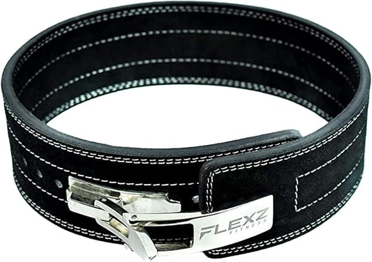 Flexz Fitness Lever Weight Lifting Belt Leather - 10MM 13MM 13MM Powerlifting