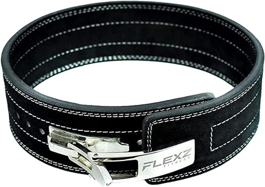 Flexz Fitness Lever Weight Lifting Belt Leather - 10MM 13MM 13MM Powerlifting