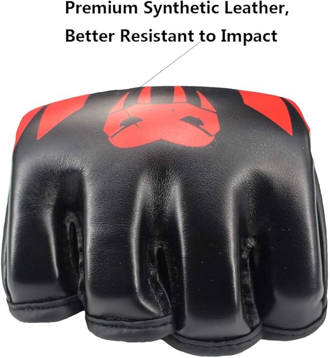 SOTF Punching Gloves for Adults MMA Training Gloves Men Fight Boxing Gloves Open Fingers Women