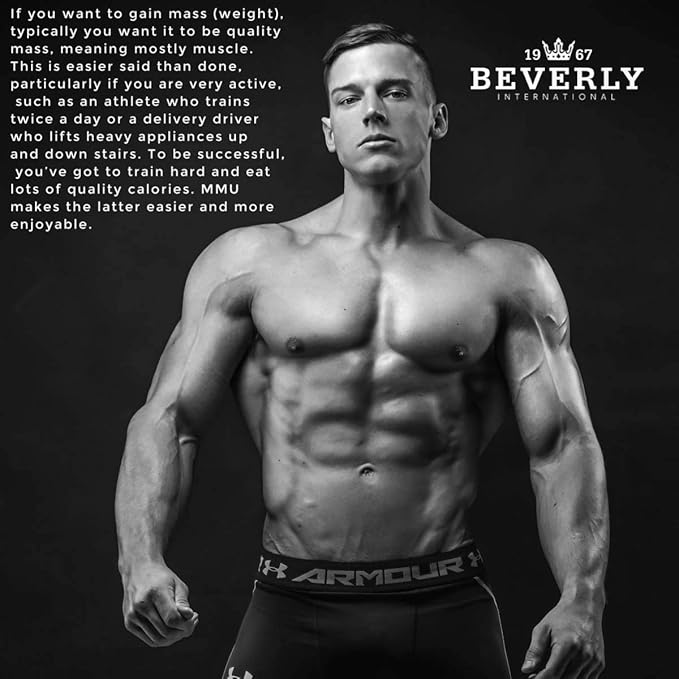 Beverly International Mass Maker Ultra Vanilla, 14 Servings, 3lb. Build Lean Mass Like a Pro!! Milk Protein Isolate, Whey Protein Isolate + Egg. MCT Oil. Clean Carbs, Great taste!