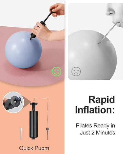 Pilates Ball, 10-inch Exercise Ball with Anti-Burst Technology