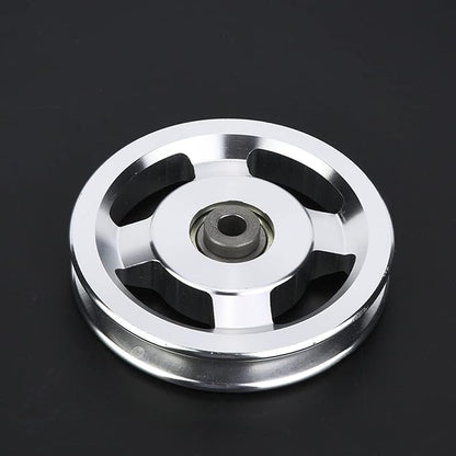 Gym Pulley Wheel, Aluminium Alloy Fitness Pulley Home Gym Attachments Part Exercise Strength Training Accessory Gym Fitness Equipment, for 10.5mm Bore Diameter