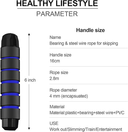 FITMYFAVO Jump Rope Cotton Adjustable Skipping Weighted jumprope