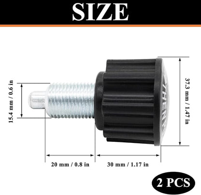 M16 Pull Pin Knob 2PCS Spring Adjustment Fitness Pop-up Knob Exercise Bike Replacement Parts for Fitness Equipment