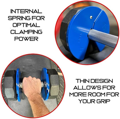 Micro Gainz Dumbbell Fractional 2.5 lb Weight Plate, Ideal for Micro Loading, (Choose Color) 4 Piece Fractional Weight Plates, Designed for Dumbbell Training, Made In USA