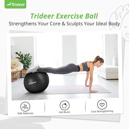 Trideer Yoga Ball Exercise Ball for Working Out 5 Sizes