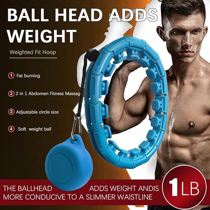 Weighted Fit Hoop 2 in 1 Abdomen 60inch 30 30 Knots,47inch Knots,47inch 24 24 Knots,Great