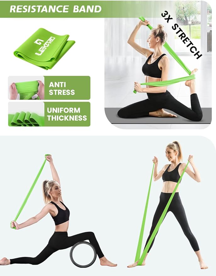 Yoga Wheel Set for Back Pain 3 Pack 13"/10.5"/6.5''
