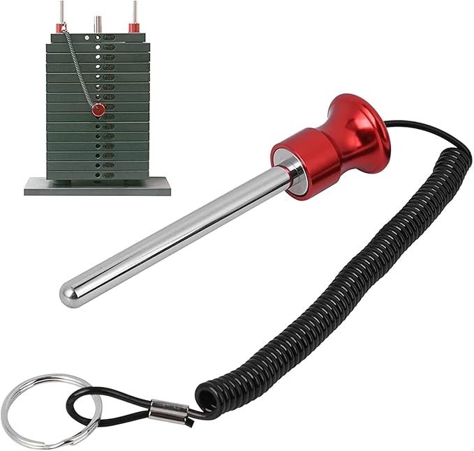 Watris Veiyi Weight Stack Pin, Magnetic Weight Pin, Automatic Drop Set Pins Gym, Weight Machine Pin with Pull Rope, Strength Training Equipment Replacement Weight Pins for Weight Stack Machine