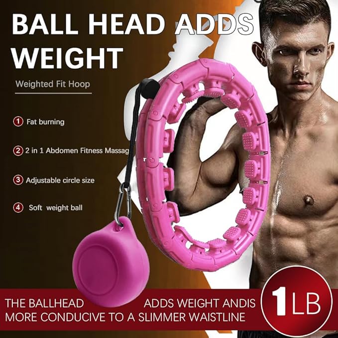 Weighted Fit Hoop 2 in 1 Abdomen 60inch 30 30 Knots,47inch Knots,47inch 24 24 Knots,Great