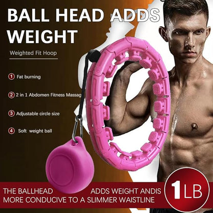 Weighted Fit Hoop 2 in 1 Abdomen 60inch 30 30 Knots,47inch Knots,47inch 24 24 Knots,Great