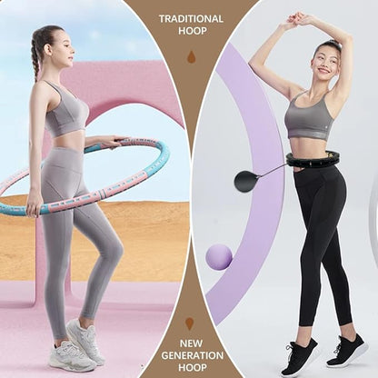 Weighted Fit Hoop 2 in 1 Abdomen 60inch 30 30 Knots,47inch Knots,47inch 24 24 Knots,Great