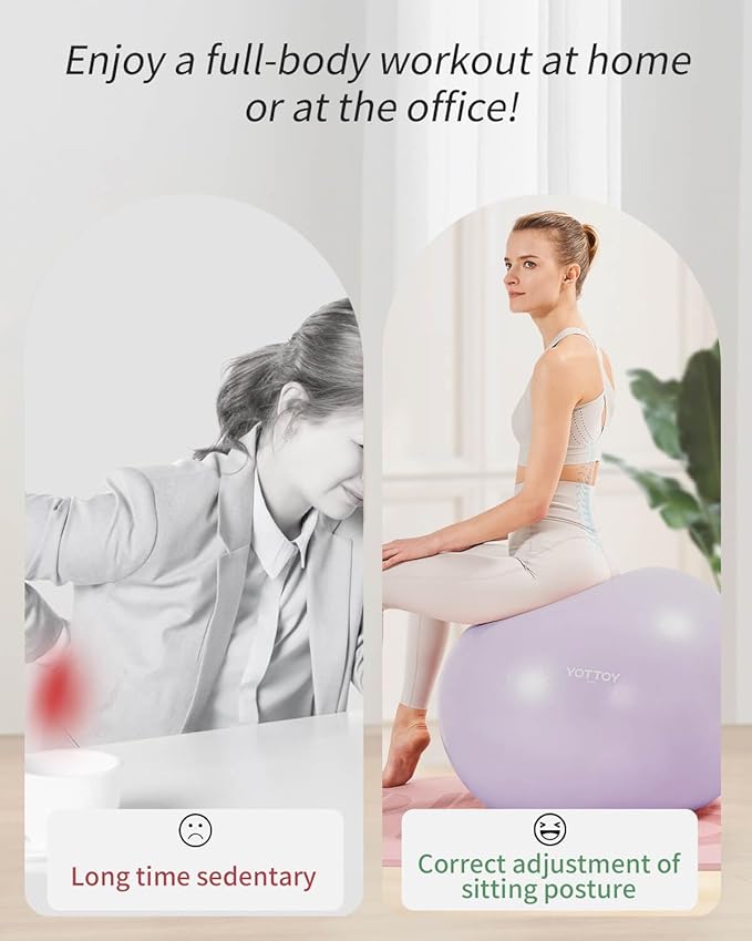 Anti-Burst Exercise Ball for Working Out
