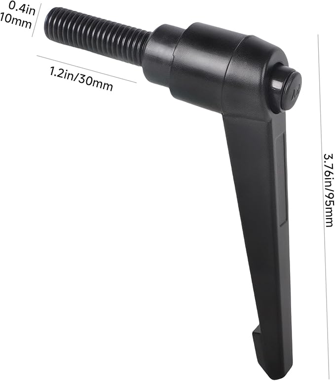 Exercise Bike Seat and Handlebar Height Adjustment Handle Replacement Part - Compatible with Peloton Bikes, Adjustable Alloy L-Shaped Handle Accessory for Seat and Handlebar Height Adjustment