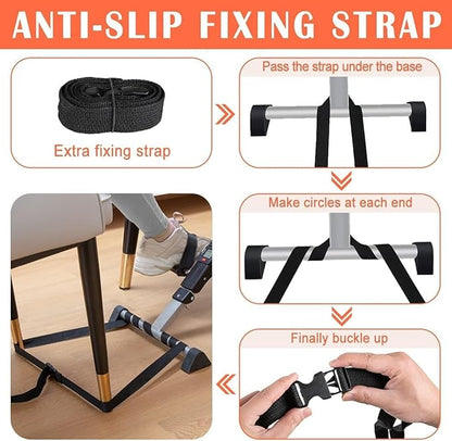 Multi-Use Physic-Under Desk Exercise Bike Pedal Exerciser, Fully Assembled Pedal Exerciser for Seniors, Foldable Mini Exercise Bike for Office Fitness with LCD Display, Peddler Exerciser