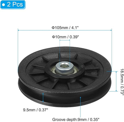 PATIKIL Universal Bearing Pulley, Wheel Nylon Bearing Pulley Wheel Lifting Replace