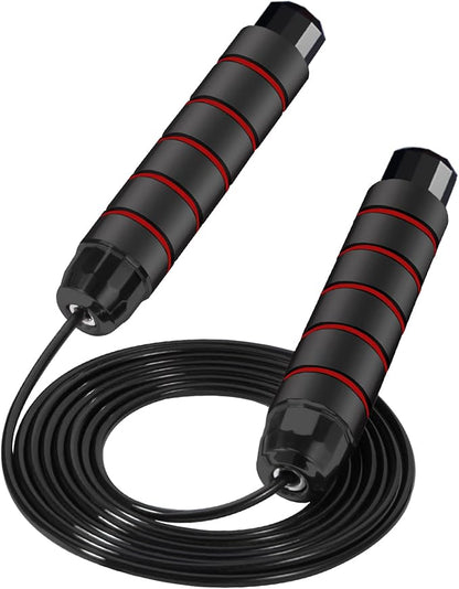 FITMYFAVO Jump Rope Cotton Adjustable Skipping Weighted jumprope