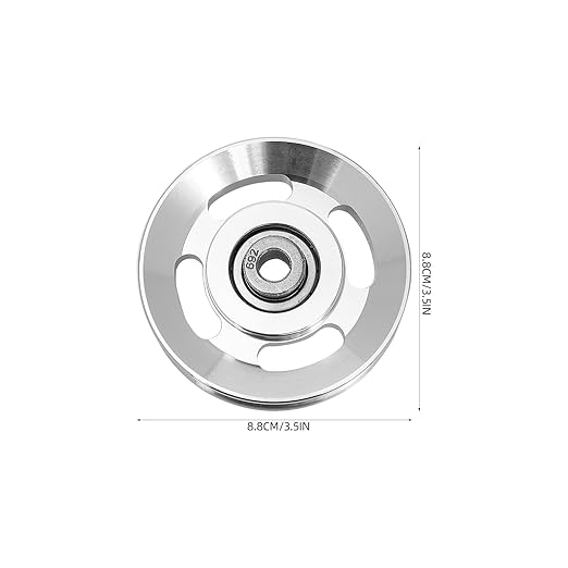 Exercise Pulley Replaceable: 10 Pcs Gym Pulley, Lifting Pulley Wheel Pully Pulley System Wheel Pulley Gym Wear Resistant Fitness Equipment Aluminum Alloy Cable