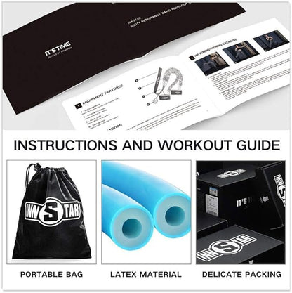 INNSTAR Ankle Resistance Bands, Ankle Bands for Working Out, Adjustable Butt Glutes Workout Equipment, Leg Resistance Bands for Women & Men Fitness Equipment