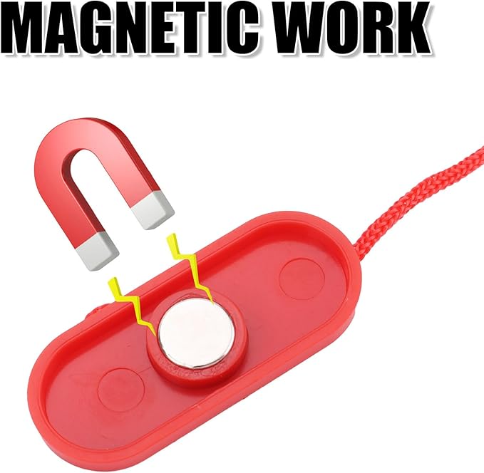 Treadmill Magnet Safety Key Replacement, 1.9x0.8in Magnetic Safety Switch Universal Treadmill Emergency Stop Magnet for Running Machines Treadmills (Flat Oval)