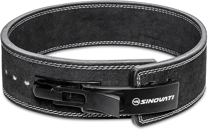 Weight-lifting belt for men with lever buckle 8.5cm / 10cm Height