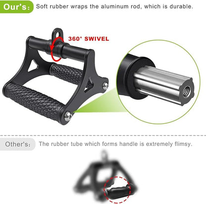 Kipika Tricep Pull Down Attachment, Cable Machine Accessories for Home Gym, Cable Machine Attachments Pulley System Gym, LAT Pull Down Attachment Weight Fitness