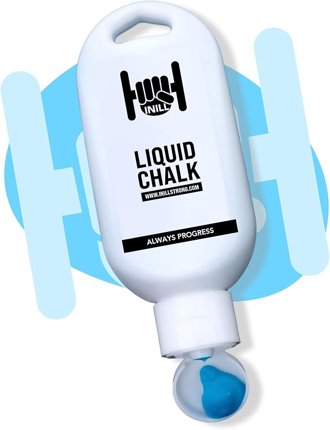 Inill - Liquid Chalk for Weightlifting, Powerlifting, and Rock Climbing, Non-Toxic and Non-Staining, Gym Chalk for Exercise and Workout, Lifting Chalk - 50 ml