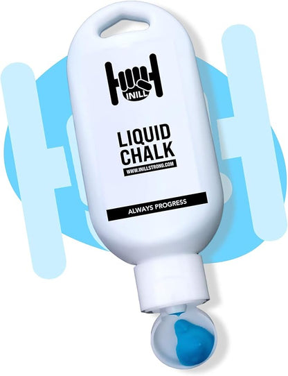 Inill - Liquid Chalk for Weightlifting, Powerlifting, and Rock Climbing, Non-Toxic and Non-Staining, Gym Chalk for Exercise and Workout, Lifting Chalk - 50 ml