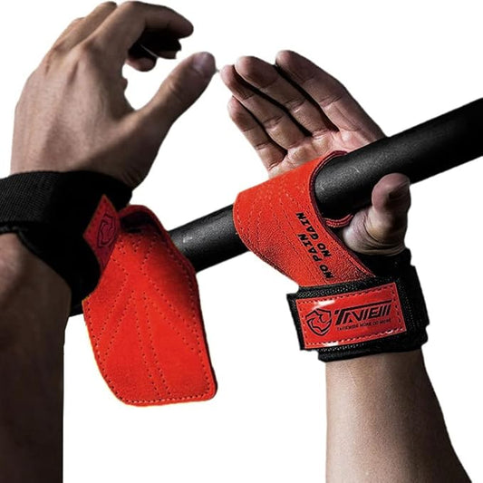 Wrist Straps for Weightlifting for Maximum Grip Support - Lifting Deadlift Strap & Weight Lifting Grips Gloves for Working Out Pull Up Deadlifting & Shrugs
