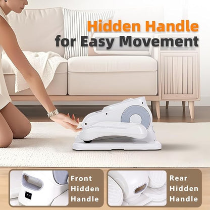 Under Desk Elliptical Machine，Elliptical Leg Exerciser Electric as Seen on TV with 12 Speeds，Suitable for Rehabilitation Exercise for Elderly Leg Exerciser Elliptical Trainer(Remote/LCD)
