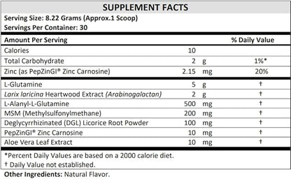 Healthy Gut Vegan Formula | with L-Glutamine and Clinically proven ingrediens | Supports gut permeability, gastrointestinal support, helps alleviate stomach discomfort and boost immunity*