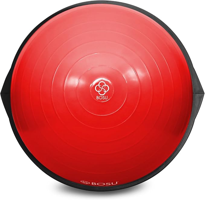 Bosu Pro Multi Functional Home Gym Full Body Balance Strength Trainer Ball Equipment with Guided Workouts and Pump