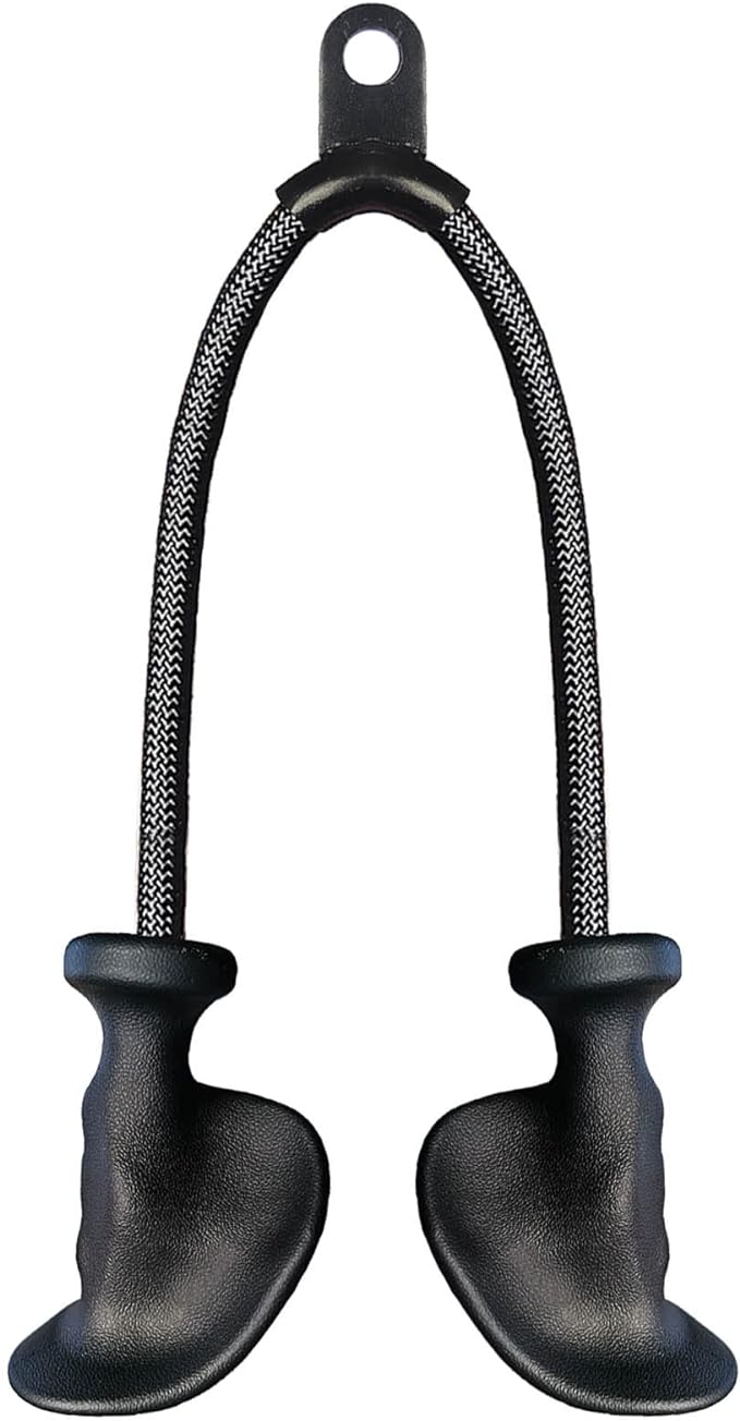 Ergonomic Tricep Rope Pulldown Attachments, Upgraded 27 32 40 & 47 Inch Extra Long Triceps Rope Cable Attachments for Gym, LAT Pull Down Bar for Cable Machine, Tricep Workout Cable Attachments