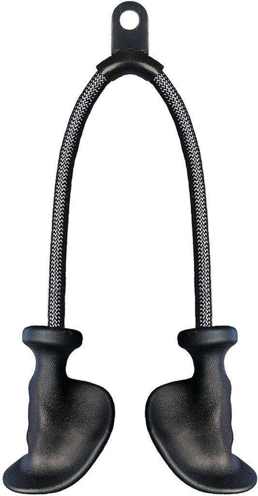 Ergonomic Tricep Rope Pulldown Attachments, Upgraded 27 32 40 & 47 Inch Extra Long Triceps Rope Cable Attachments for Gym, LAT Pull Down Bar for Cable Machine, Tricep Workout Cable Attachments